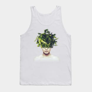 Lettuce head portrait Tank Top